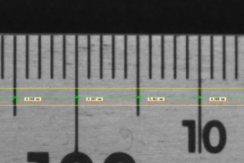 Measure distances with 1D measuring
